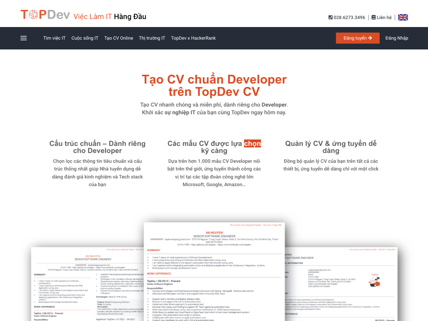 Top 5 website giúp thiết kế CV chuẩn format, đủ nội dung | TopDev