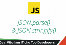 Ứng dụng JSON.parse để cải thiện tốc độ?
