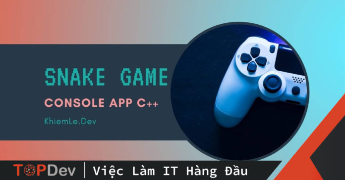 Code game rắn săn mồi trên console bằng C++