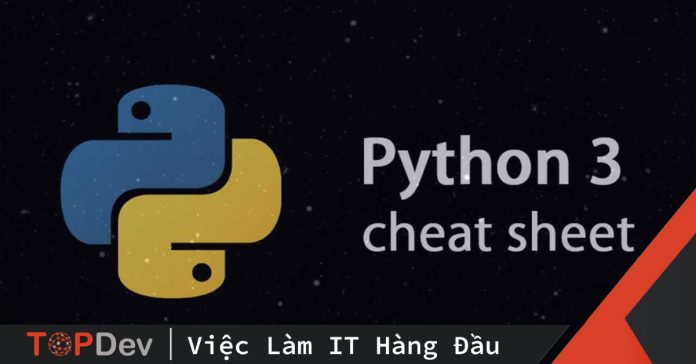 Python cheat sheet