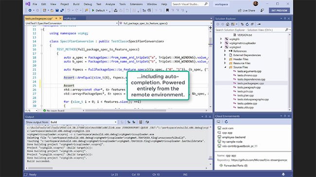 Viết code trong trình duyệt với Microsoft Visual Studio Online