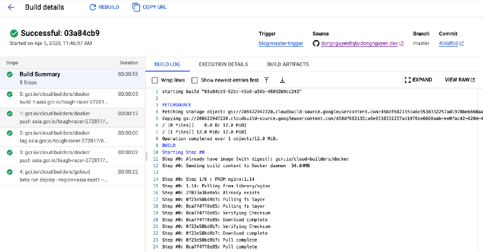 Docker to Serverless (Google Cloud Platform)