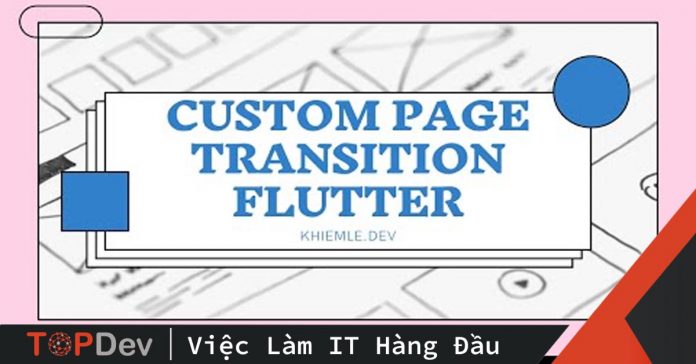 Custom page transition – Flutter