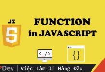 Khai báo function trong javascript
