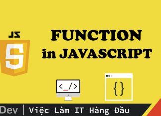 Khai báo function trong javascript