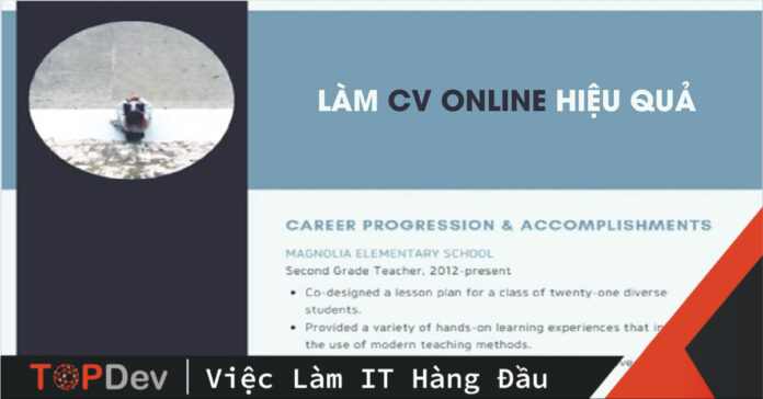 làm cv online