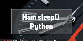 Python: Giải thích hàm Sleep
