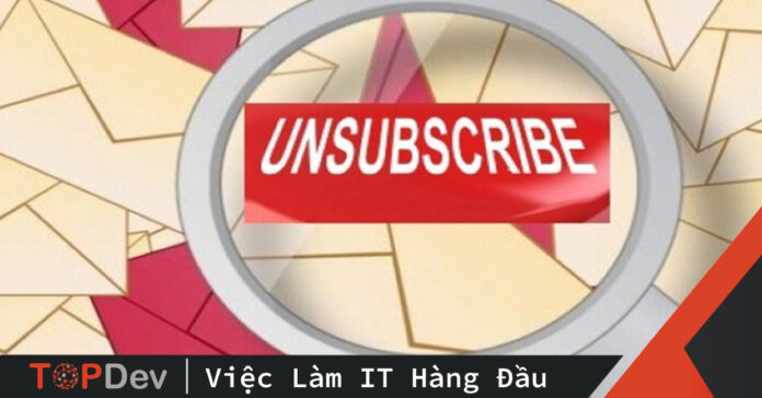 Cái nút Unsubscribe