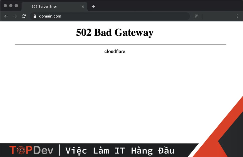 Lỗi 502 Bad Gateway là gì?