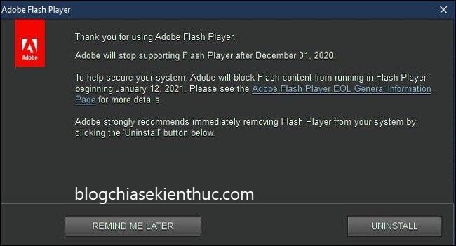 Cách gỡ bỏ Adobe Flash. Tại sao Flash bị Adobe khai tử?