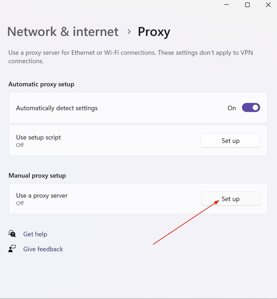 Thay đổi Proxy