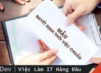 mẫu quyết định thôi việc