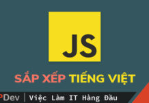 Sắp xếp (sort) string Tiếng Việt