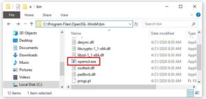 Как установить openssl на windows 10