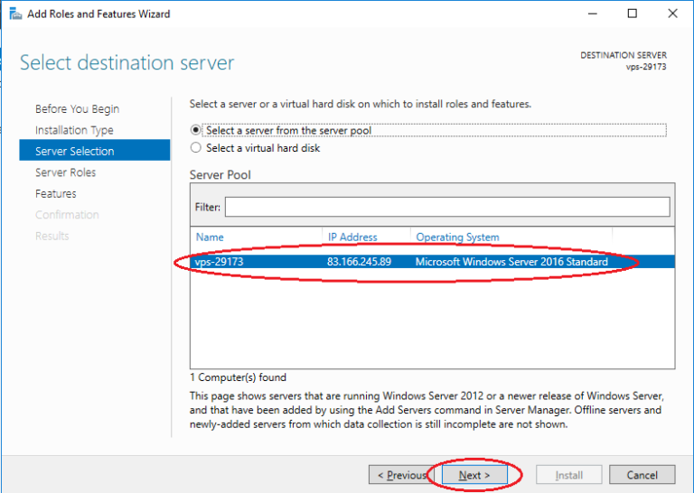 Select a server first перевод. Указание сервера. windows server roles and features cannot be automatically installed.