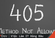 fix lỗi 405