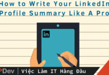 cách viết summary trên LinkedIn