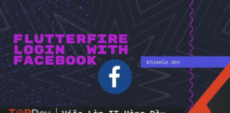 Flutter Firebase login với Facebook