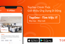 Topdev giới thiệu ứng dụng di dộng