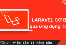 Todo List: Tạo bản ghi trong database thông qua Laravel Model