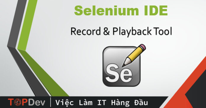 selenium IDE