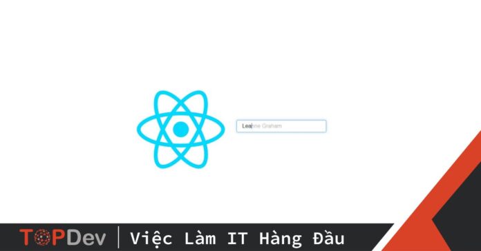 tạo Input AutoComplete với CSS trong React