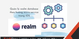 Quản lý realm database theo hướng micro-service trong iOS