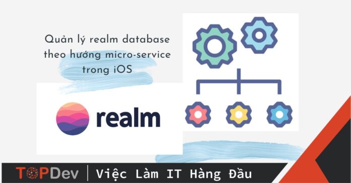 Quản lý realm database theo hướng micro-service trong iOS