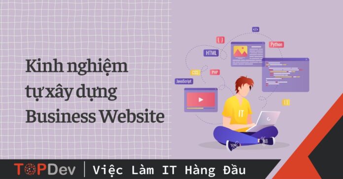Kinh nghiệm để tự xây dựng business website