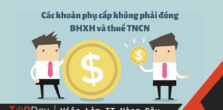 phụ cấp không phải đóng BHXH và thuế TNCN