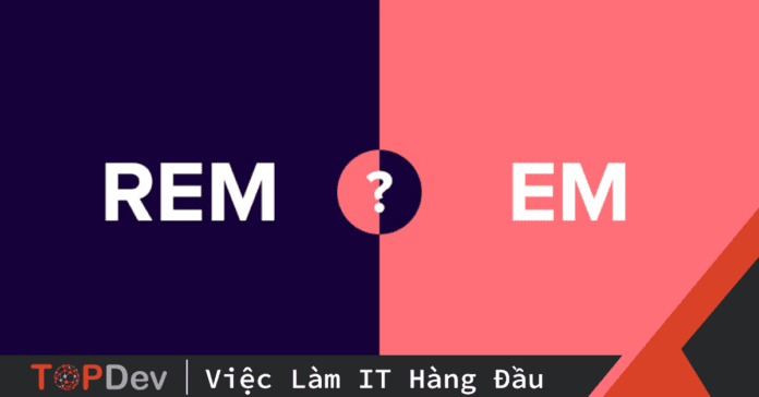 Nên sử dụng đơn vị EM hay REM?