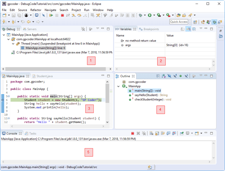 Hướng dẫn debug code trong eclipse