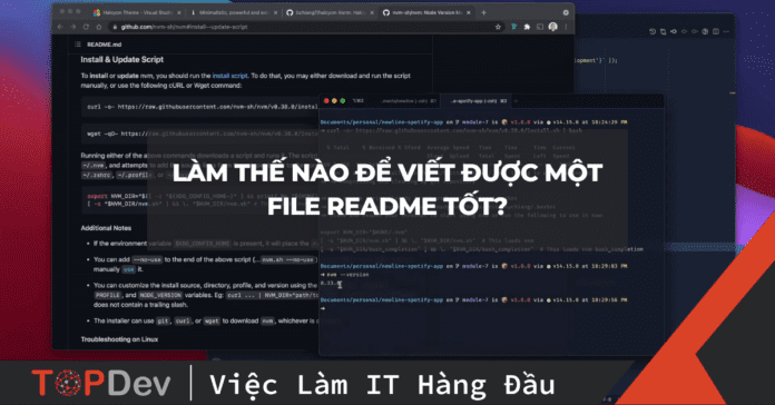 Làm thế nào để viết được một file README tốt?