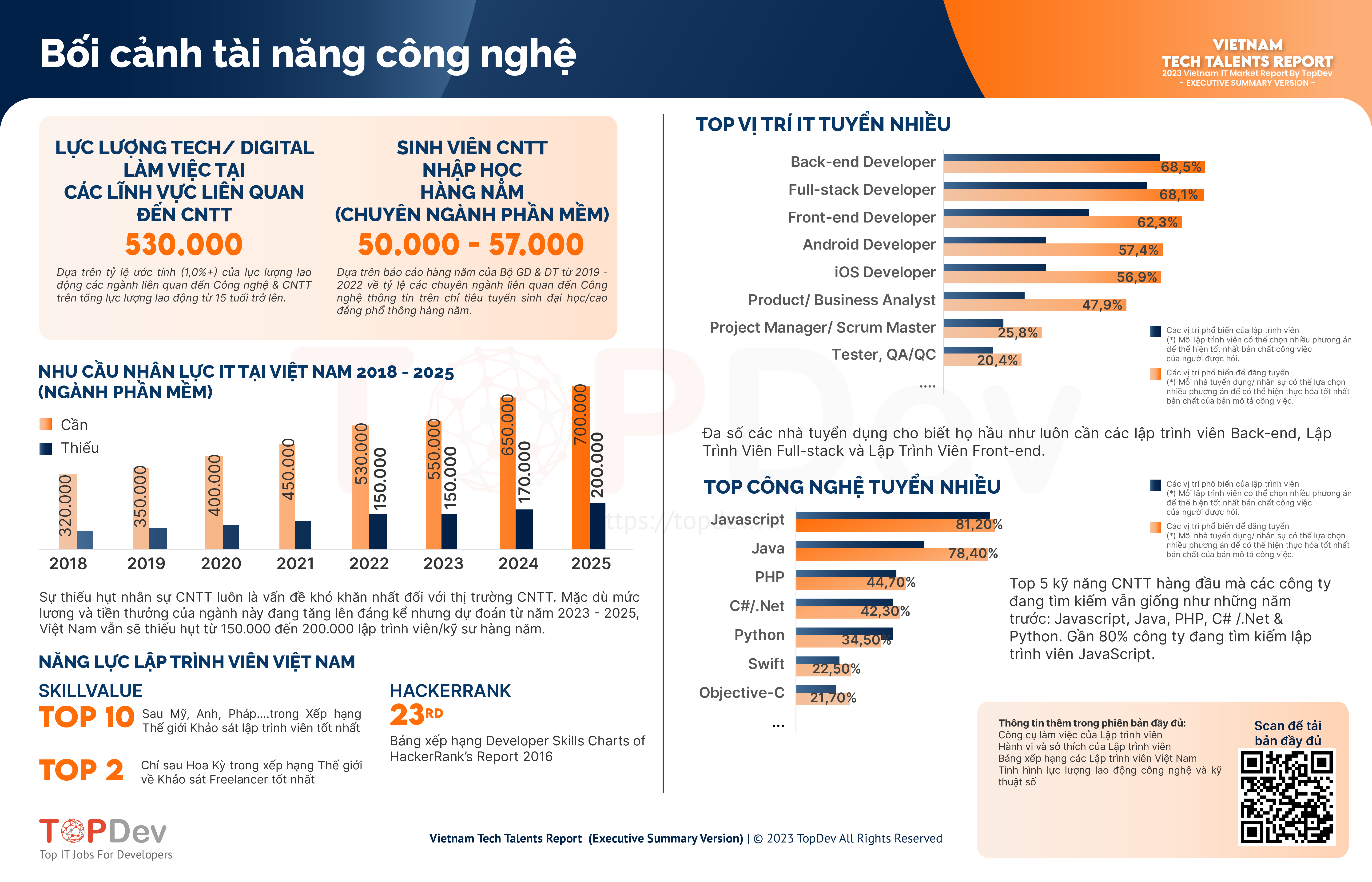 Báo cáo thị trường IT Việt Nam năm 2023