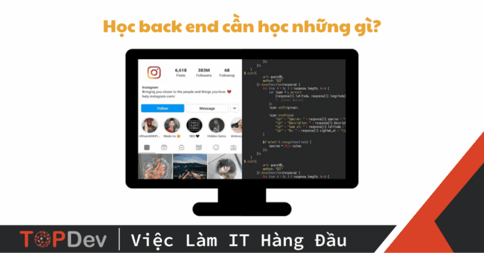 Học back end cần học những gì?