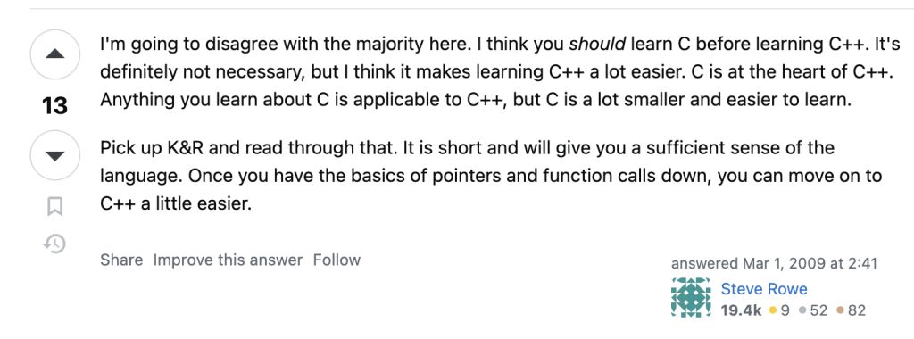 Nên học C hay C++