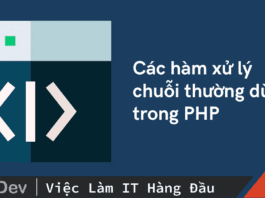 Các hàm xử lý chuỗi thường dùng trong PHP