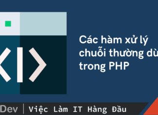 Các hàm xử lý chuỗi thường dùng trong PHP