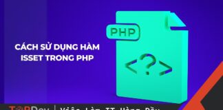 Cách sử dụng hàm isset trong PHP