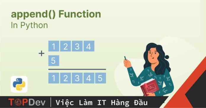 Phương thức append trong Python