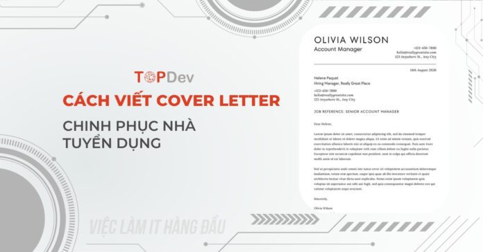 Cách viết Cover letter