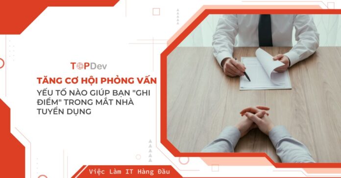 tăng cơ hội được gọi phỏng vấn