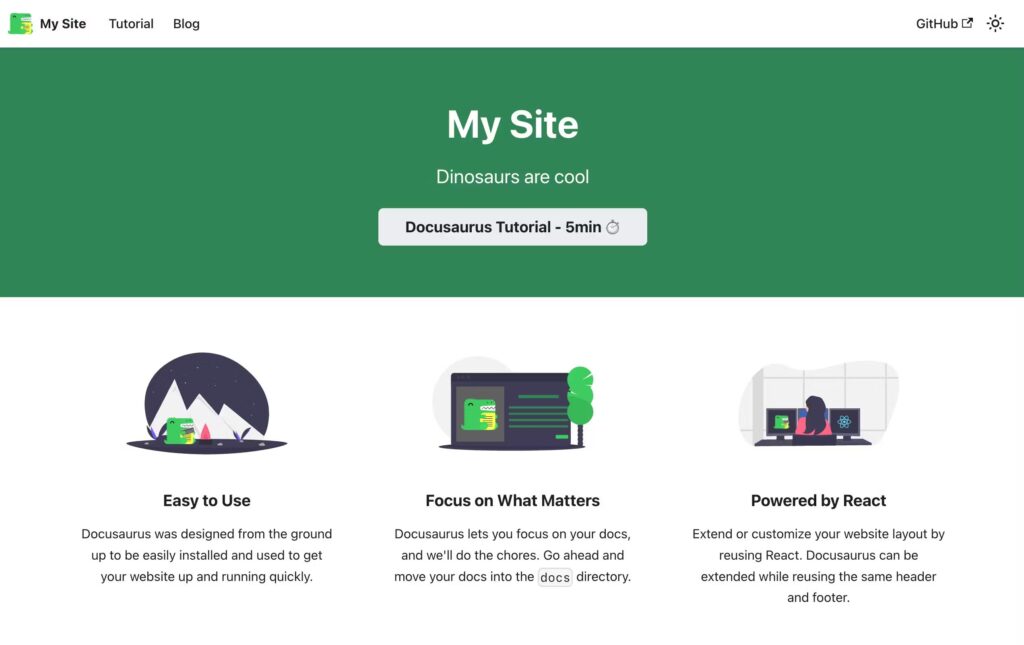 Docusaurus - Open source để tạo trang tài liệu hoặc blog cá nhân