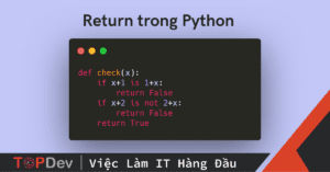 Tìm hiểu về lệnh return trong Python