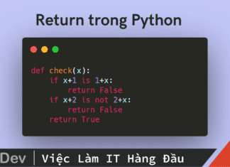 Tìm hiểu về lệnh return trong Python