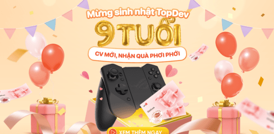 Mừng sinh nhật TopDev, CV mới, Nhận quà phơi phới happy-birthday-topdev-monthly-reward-august-2024