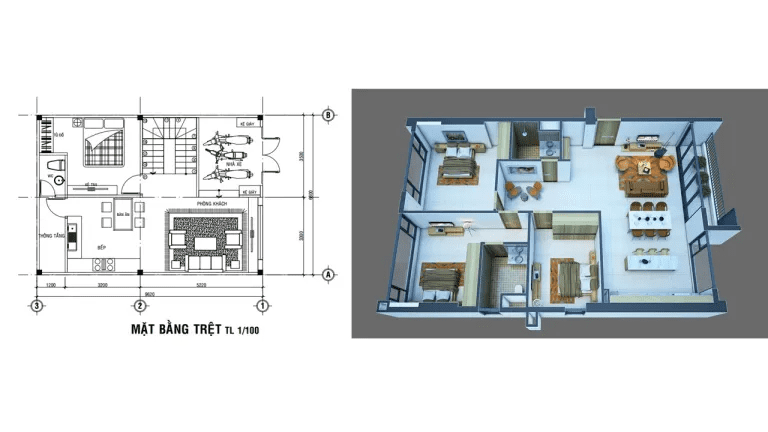 Bản thiết kế vs. Bản phác thảo