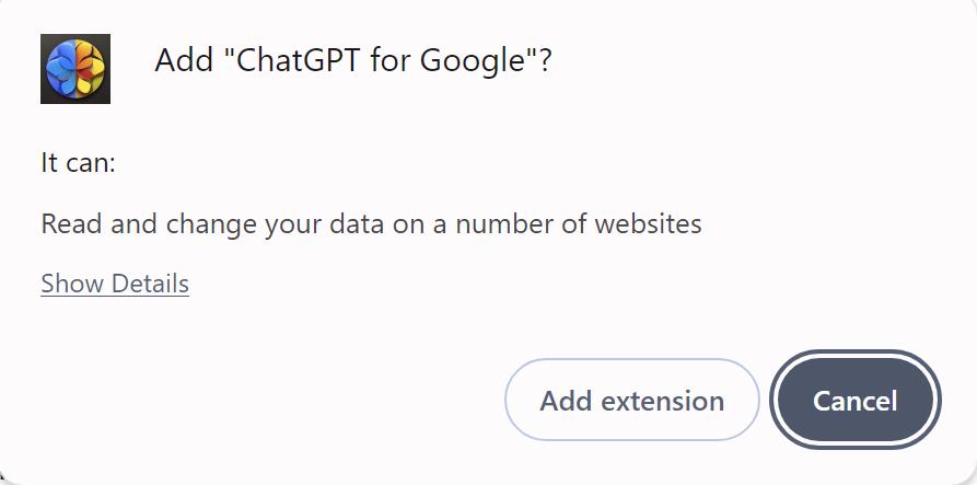 Cài Đặt Tiện Ích ChatGPT for Google