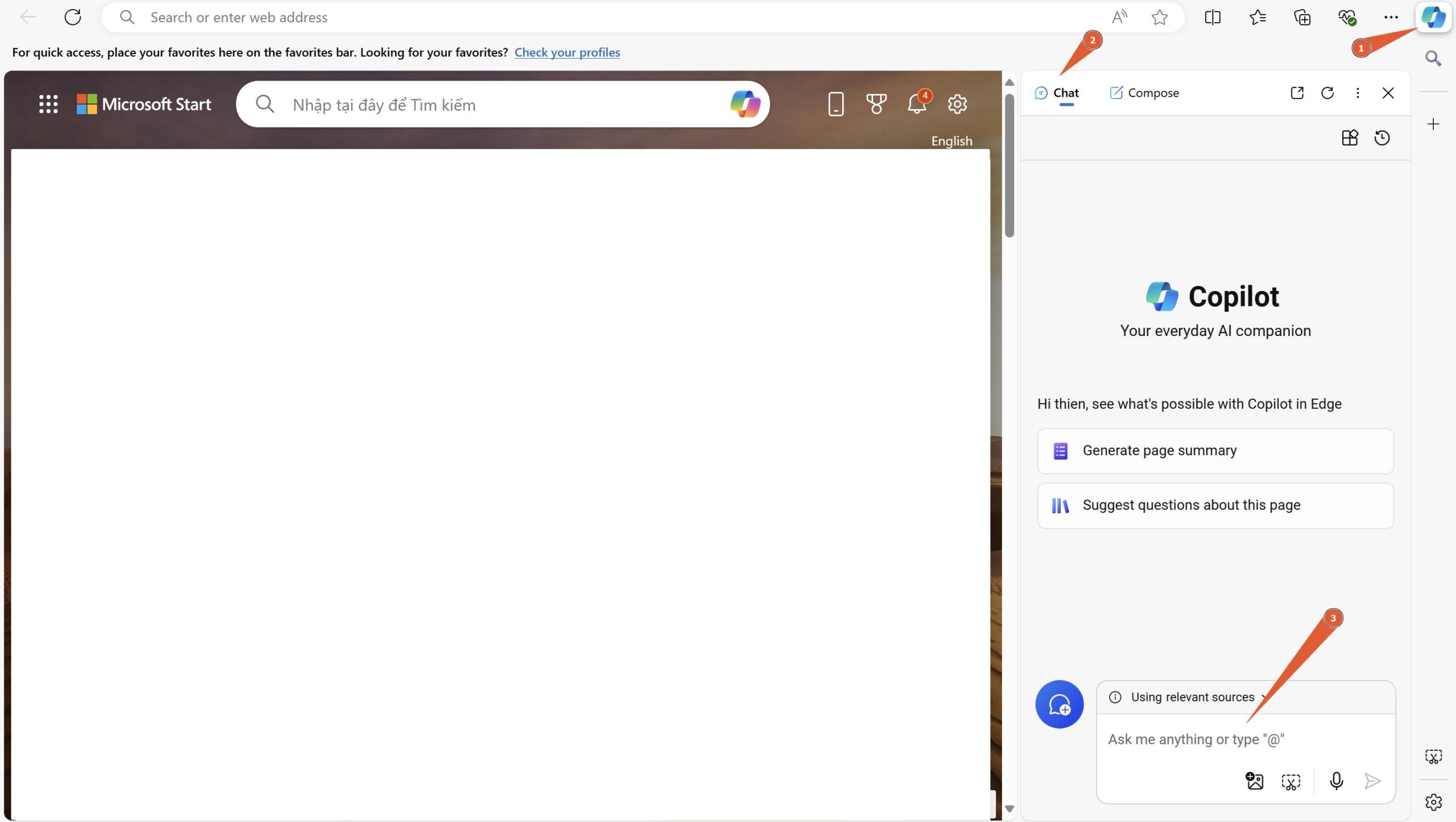 Copilot trên Microsoft Edge