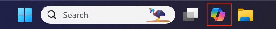 Shortcut Copilot ở Windows Taskbar